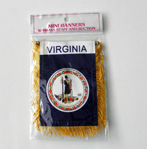 Virginia Mini Polyester Us State Flag Banner 3 X 5 Inches - £4.26 GBP