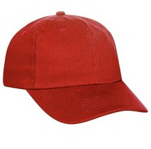New Red Dad Hat Cap Adjustable Curved Bill Low Profile 6 Panel Bull Denim Adult - $7.21