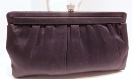 Vintage Black Peau de Faille Evening Bag Clutch MM Morris Moskowitz Circ... - £11.60 GBP