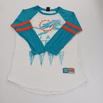 Miami Dolphins NFL Football Team Apparel 3/4 Sleeve Cotton T-Shirt Size Small  image 15