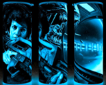 Glow in the Dark Aliens 80s Ripley &amp; Xenomorph on Nostromo SciFi Cup Mug... - $22.72