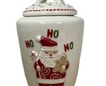2012 Midwest-CBK Ceramic Santa Ho Ho Ho Cookie Jar with Sealed Lid NWT NOS - £33.52 GBP