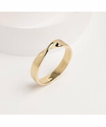 Mobius Ring-Wedding Band-Infinity Ring-Wedding Ring-Gold Mobius Ring-Mob... - $399.00