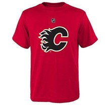 NWT NHL Calgary Flames Reebok Boys Large 13T Gaudreau Tee Shirt - $15.83