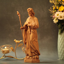 Saint Joseph Catholic Statue Wooden Religious Gifts Housewarming Gift Ne... - $49.90