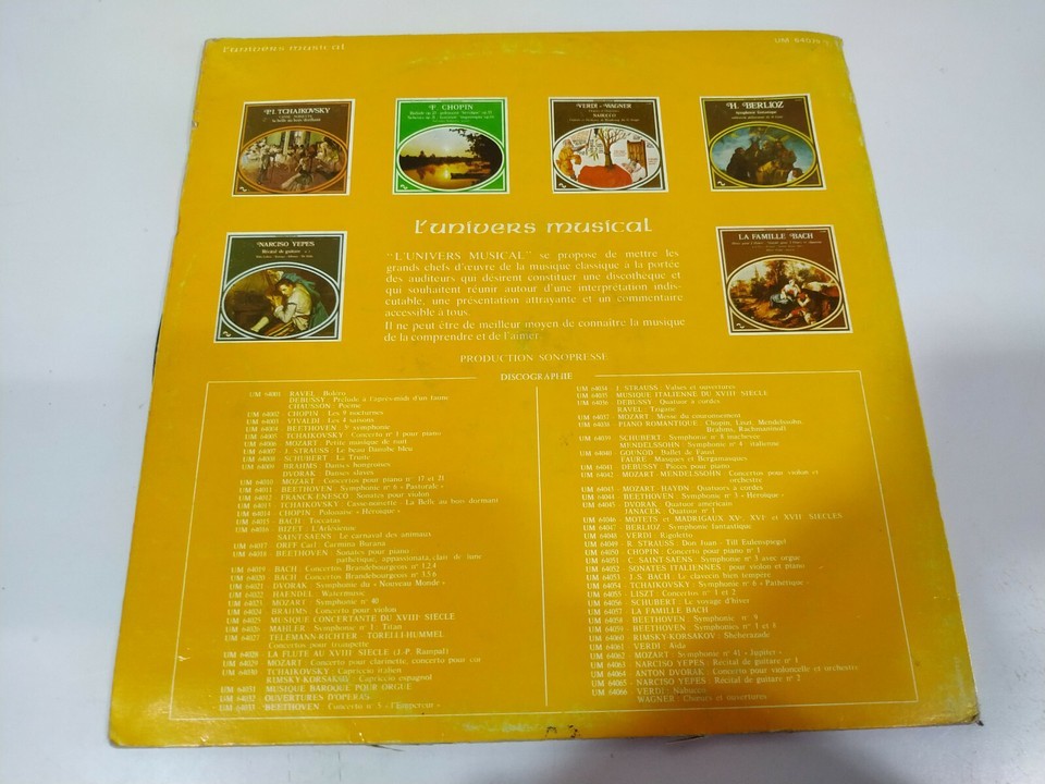 Brahms Concerto No. 2 Op. 83 Piano and Orchestra - LP Vinyl 12" G+/VG Item image 3