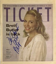 BRETT BUTLER AUTOGRAPHED 2002 Sarasota Herald-Tribune Newspaper Page To ... - £19.80 GBP