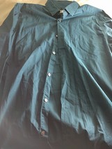 Mens Tops -  River Island Size M Green Button Up Top - £14.16 GBP