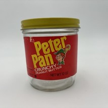 Vintage 1979 Empty PETER PAN Peanut Butter Glass Jar 12 0Z. - £11.94 GBP