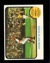 1973 Topps #207 World Series Game 5 Odom Out At Plate. Vg+ Athletics *X102604 - £2.69 GBP