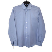 DKNY Slim Fit Dress Shirt Stripe Blue Men&#39;s sz Medium - £11.70 GBP