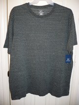 George Men&#39;s Textured Crew Tee Shirt SMALL 34-36 Dark Gray Super Soft - £7.51 GBP