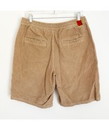 Empyre Relax Elastic Waist Corduroy Shorts Tan Khaki Skater Straight Fit... - $20.99