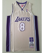 Men&#39;s Kobe Bryant #8 Jersey Lakers 2020 Hall of Fame Throwback Gold Uniform - $66.29 CAD