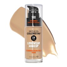 REVLON ColorStay 24H Longwear Makeup Liquid Foundation - 180, Sand Beige - $23.56