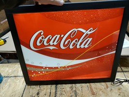  VINTAGE  Coca Cola Classic Lighted  Sign Display Advertisement  - £138.73 GBP