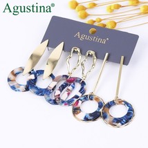 Agustina Set earrings fashion jewelry long earrings women drop earrings geometry - £7.65 GBP