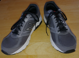 NEW BALANCE FLEX-ZONE MEN&#39;S GRAY NET SNEAKERS-11 US-WORN ONCE-NICE/LIGHT... - $35.53