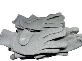 Work Safety Polyurethane Coated Nylon Work Gloves 380-5 (4 Pairs) - Gray - £7.82 GBP