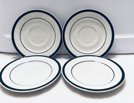 Totally Today Christmas 6.5”  Plates Lot Of 4 White Green - £12.95 GBP