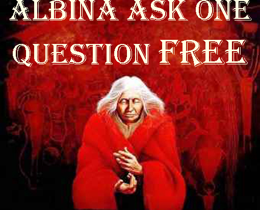 FREE! ALBINA WILL ANSWER ONE QUESTION READING W/ ANY $40 ORDER MAGICK CASSIA4 - Freebie