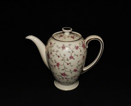 Rosenthal Winifred Coffee Pot Pattern #3630 8 1/2&quot; H Pink Grey Gold Floral VGC - £38.19 GBP