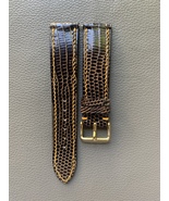 Brown Genuine Lizard Leather Watch Strap Band Custom Size 16 17 18 19 20... - $844.69 MXN