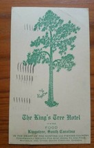 Kingstree, South Carolina King&#39;s Tree Hotel and its Food Cancelled 1943 ... - £7.00 GBP