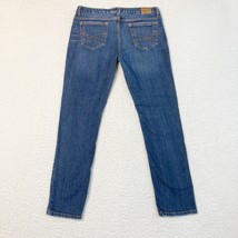Aeropostale Jean Womens 10 Short Bayla Skinny Blue Stretch Denim Pants 32x28 - £9.02 GBP