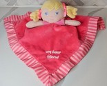 Garanimals My Best Friend Lovey Blanket Rattle Pink Blond Pigtails Girl ... - £10.97 GBP