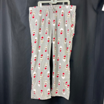 Christmas Black Santa XXL Flannel Pajama Bottoms 2XL Mens Holiday Lounge Pants - £18.05 GBP