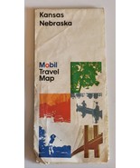 Kansas Nebraska Mobil travel map 1977 - $15.90 CAD