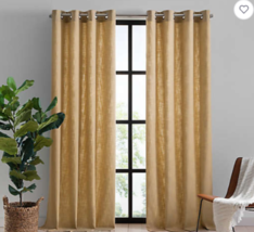 Mercantile Light Filtering Lined Grommet Panel Hawthorne Gold 95" - $55.03 CAD