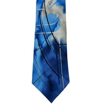 J Garcia Abstract Blue Gray Silk Tie Collection Fifty Nine Poet Absorb T... - $24.70