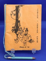 Vintage 1940 Dance Card Etna High School Junior Senior Prom With Attached Pencil - £7.51 GBP