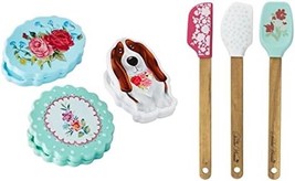Pioneer Woman Mini Spatula and Magnetic Bag Clip Set w/Charlie New - £17.92 GBP