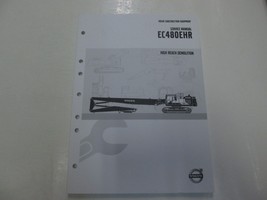 2014 Volvo EC480EHR Alto Alcance Demolición Servicio Reparación Manual O... - $63.01 CAD