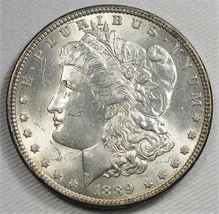 1889-P Top 100 Vam 19B Morgan Dollar Nch Unc+ Coin AF730 - £139.15 GBP