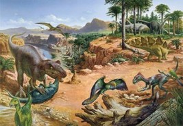 Vtg Jurassic Park Postcard +Dinosaur Prehistoric Board Game + Stone Age Man Book - £40.81 GBP