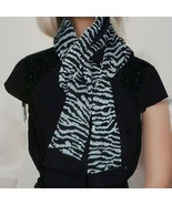 MICHAEL KORS Glittery Women&#39;s METALLIC Tiger Animal Print SCARF NEW - $38.61