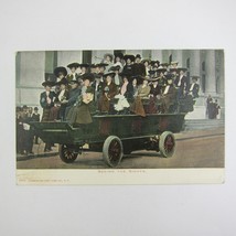 Antique Postcard Electric Bus New York Sightseeing Tour UNPOSTED RARE - £7.96 GBP