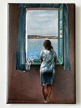 FRIDGE MAGNET - GIRL AT THE WINDOW (SALVADOR DALI) - £1.29 GBP