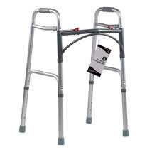 Dynarex 2-Button Folding Walker, Lightweight Aluminum, Adult &amp; Junior, 3... - $46.92