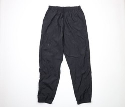 Vintage 90s Reebok Mens Size Large Spell Out Nylon Joggers Jogger Pants Black - £31.18 GBP