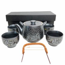 Kotobuki Japanese Tea Set NEW in Gift Box Teapot with Strainer and 4 Tea... - £72.01 GBP