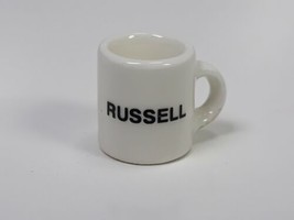 Miniature Ceramic Coffee Mug Personalized Russell - £4.78 GBP