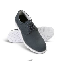The Gentleman&#39;s Mens Leather Neuropathy Oxfords Size 10 Slate Color - £45.55 GBP