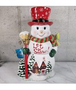 Christopher Radko Let It Snow Cookie Jar With Original Box Christmas 200... - $1,729.48 CAD
