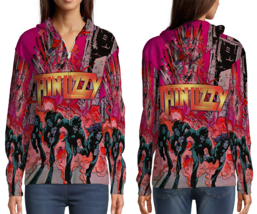 Thin Lizzy Womens Graphic Zipper Hooded Hoodie - £27.41 GBP+