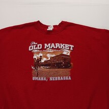 Gildan Heavy Blend THE OLD MARKET Men's Red Cotton Blend Pullover Sweatshirt 2XL image 14
